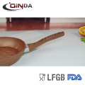 Copper forged aluminum fry pan with 3D ceramic coating reforce nonstick